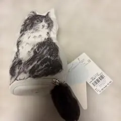 未使用品　タグ付き　ジェラートピケ　猫ちゃんポーチ　星柄　かわいいのサムネイル