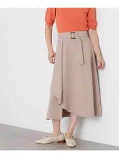 N. Natural Beauty Basic アシンメトリーフレアスカート