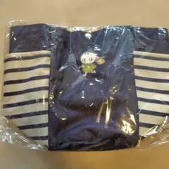 こいまろ トートバッグ ネイビー ボーダー お買い物 お散歩