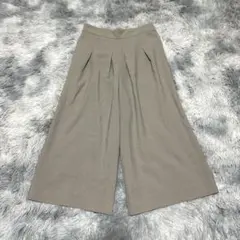 【ジョルジュレッシュ】ワイドパンツ ガウチョ ベージュ S さらさら【美品】
