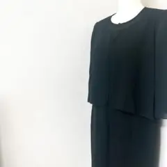 クロエ　ブラックフォーマル　ワンピース 13号　大きめ 冠婚葬祭　喪服