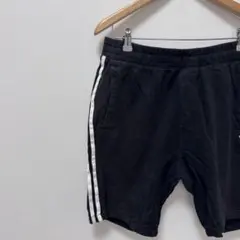 adidas アディダス ショートパンツ ハーフパンツ ブラック Mトレフォイル