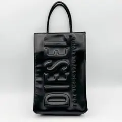 定価4.5万 DIESEL DSL 3D SHOPPER M X 立体ロゴ 黒