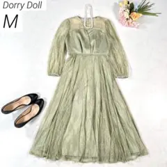 Dorry Doll　ドレス　ワンピース　ビスチェ風　総レース　グリーン　Mのサムネイル