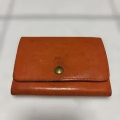 IL BISONTE 二つ折り財布 レザー オレンジのサムネイル