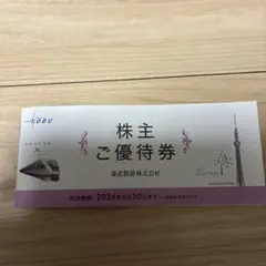 最新版・東武鉄道株主優待券・2026年6月30日まで【一部使用済み】のサムネイル