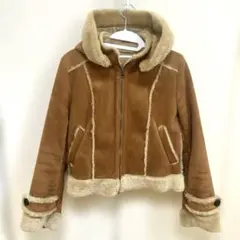 Mysty womanブラウンムートンコート