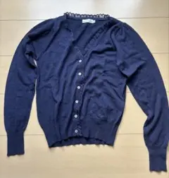 earth music&ecology ネイビー カーディガン Sサイズ