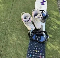 レディース スノーボードとブーツセット