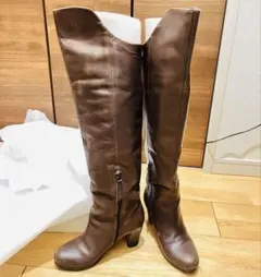 超美品FABIO RUSCONIロングブーツ　本革　イタリア製　35サイズ