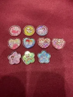 サンリオ　おはじきシール　クリアハードシール　おすそ分け　10個