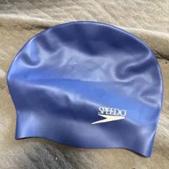 Speedo スピード シリコンスイムキャップ ネイビーのサムネイル