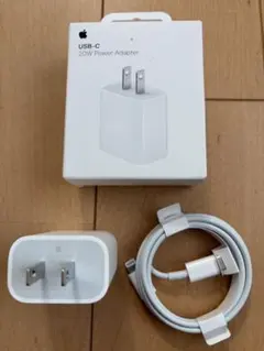 【新品未使用】Apple純正20W充電器タイプC-ライトニングケーブルセット