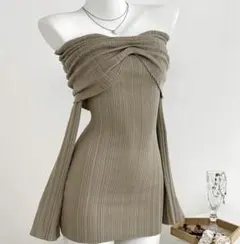 オフショル ワンピース ミニワンピ