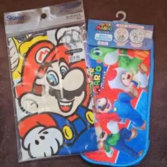 スーパーマリオ ランチクロス1枚＆ポケットタオル 2枚
