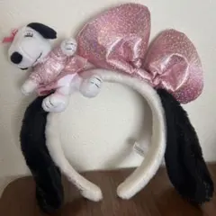 スヌーピー リボン付きヘアバンド