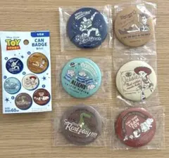 (*)様 トイ・ストーリー 缶バッジ 6個セット③