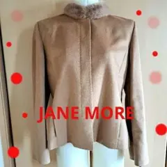 JANE MORE ❇261❇お値打ち✨ベージュ ミンクファー付オンワード樫山
