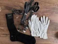 結婚式　新郎　グローブ　カフス　サスペンダー　靴下　アームバンド　小物セット