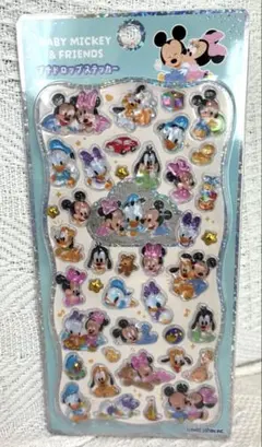 【正規品】　ディズニー　プチドロップステッカー　ベビーミッキー&フレンズ