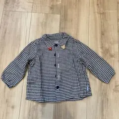 ミキハウス　ブラウス　トップス 　ネルシャツ　80