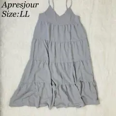 apres jour ティアードキャミワンピース LL ブルーグレー【024】のサムネイル