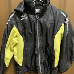 Mizuno フード付きジャケット 130 黒/黄