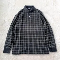 Munsingwear 長袖ポロシャツ LL カットソー ロゴ刺繍