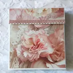 [ハンドメイド] B品 蛇腹ファイル⑪ 大きめお花 レース