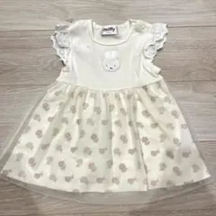 バースデイ ミッフィー 花柄ワンピース 80