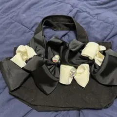 リボン付き黒バッグ　シンディベンディ