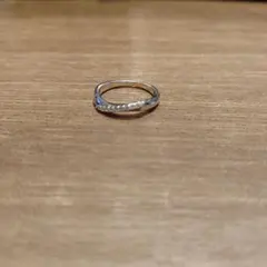 ４℃シルバー ツイストデザイン リング