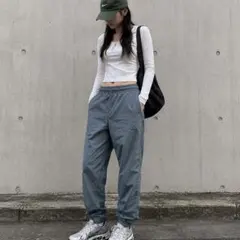 Nike TECH PACK ジョガーパンツ グレーブルー S