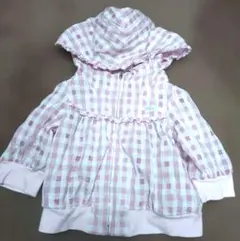 メゾピアノ　半袖パーカー　ピンク　120cm