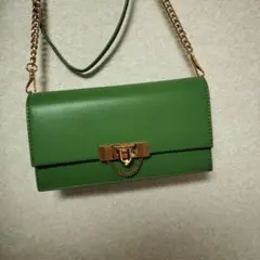 チャールズアンドキース　メタリックプッシュロックウォレット