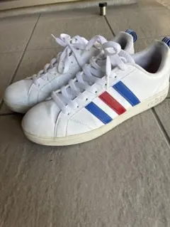 adidas neo スニーカー ホワイト トリコロールのサムネイル