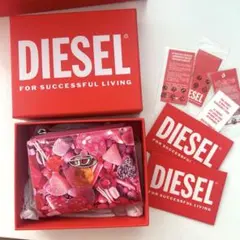 DIESEL 二つ折り財布 ピンク キャンディ柄のサムネイル