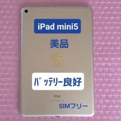 美品　iPad mini5　バッテリー良好　Cellular+Wi-Fiモデル