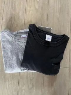 USA製 champion チャンピオン T1011 ヘビーウエイト黒&ネイビー