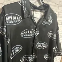 「Mark Gonzales ゴンズ 総柄 オープンカラーシャツ」のサムネイル