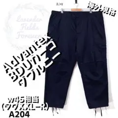 アドバンテックスBDUカーゴパンツA204〇 ダブルニー民間ワイド黒アメリカ古着
