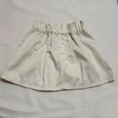 ベビー クリーム色 フレアスカート