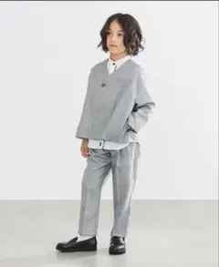 ノーカラージェケットセットアップ　フォーマル　卒園式　入学式