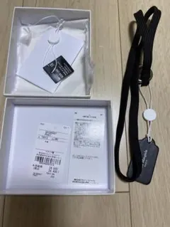 新品・未使用】MaisonMargiela ブラックタグランヤードキーチェーン