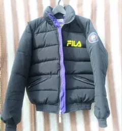 FILA ブラック ダウンジャケット　Sサイズ