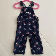 OSHKOSH オシュコシュ ベビー 花柄オーバーオール コーデュロイ 24m