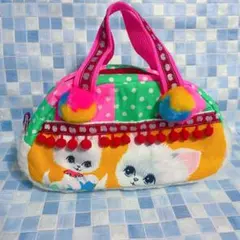 カラフル　レトロ　ボストンバッグ