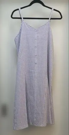 ポンポネット　ワンピース　ジャンパースカート　160サイズ　パープル