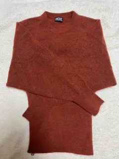 DIESEL オレンジ 長袖セーター ジッパー付き