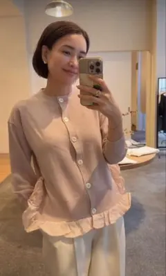 OHGA オオガ　オーガ　ホワイトリボン付き長袖シャツ OHGA オオガ オーガ ホワイトリボン付き長袖シャツ